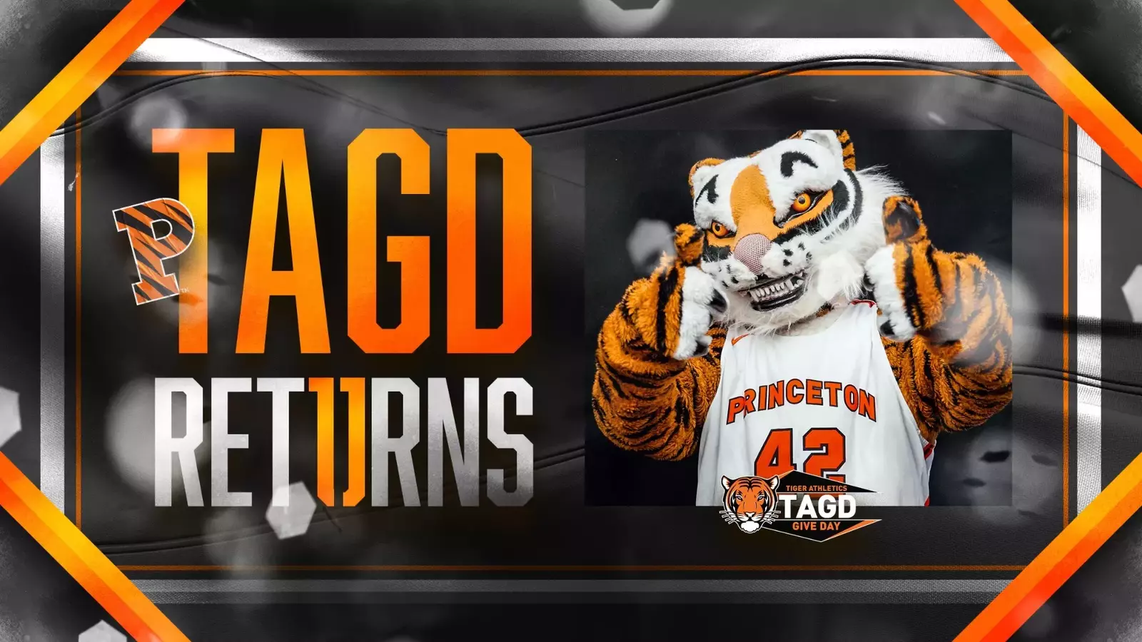 A picture of the tiger mascot in his uniform.
